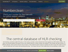 Tablet Screenshot of numberclean.com